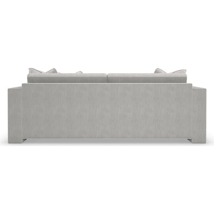 Welt Played 92" Sofa by Caracole in gray. Made from birch in a modern style.