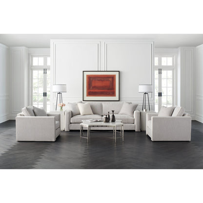 Welt Played 92" Sofa by Caracole in gray. Made from birch in a modern style.