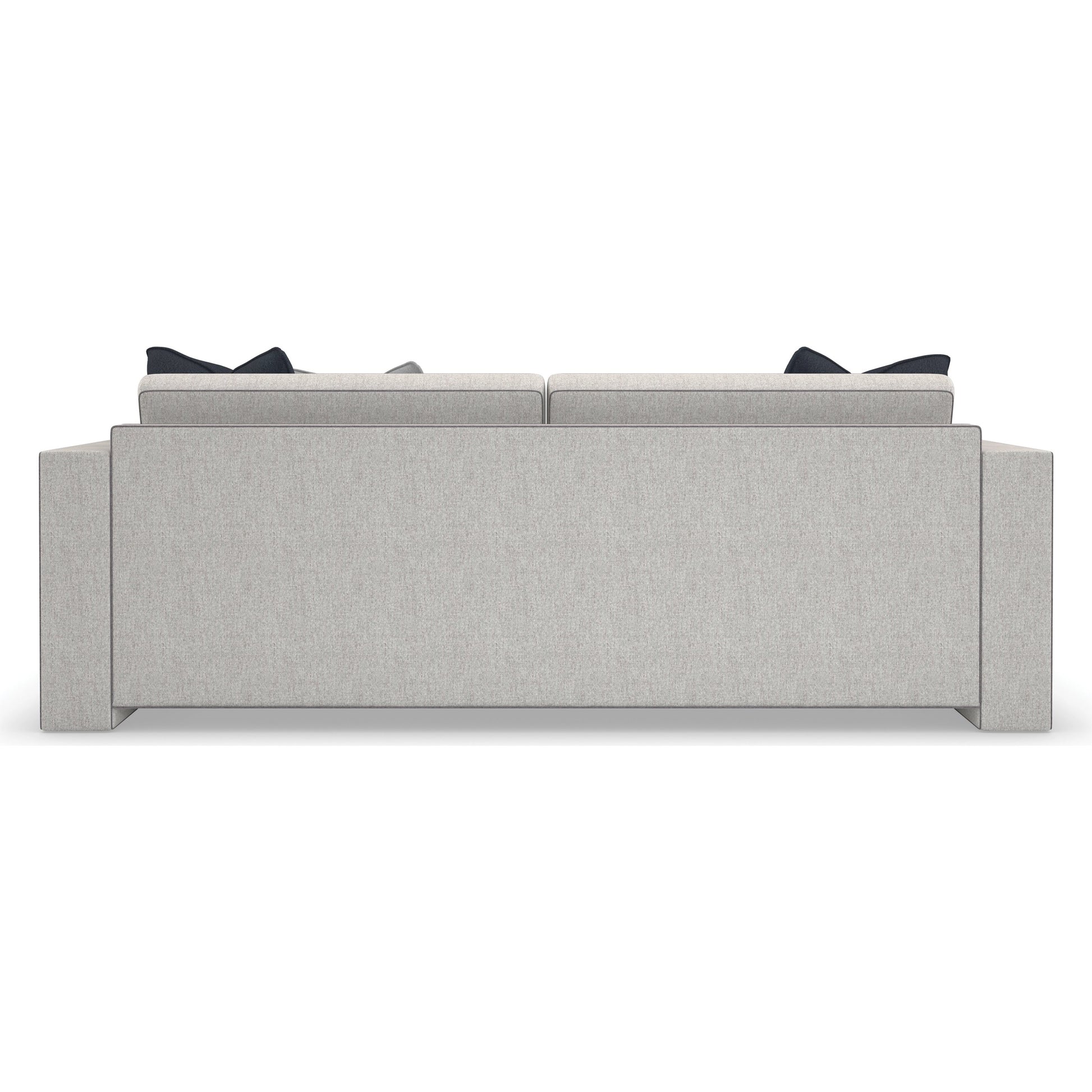 Welt Played 92" Sofa by Caracole in gray. Made from birch in a modern style.