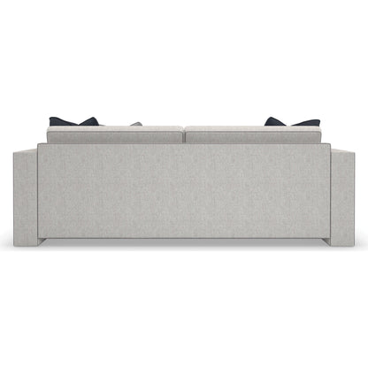 Welt Played 92" Sofa by Caracole in gray. Made from birch in a modern style.
