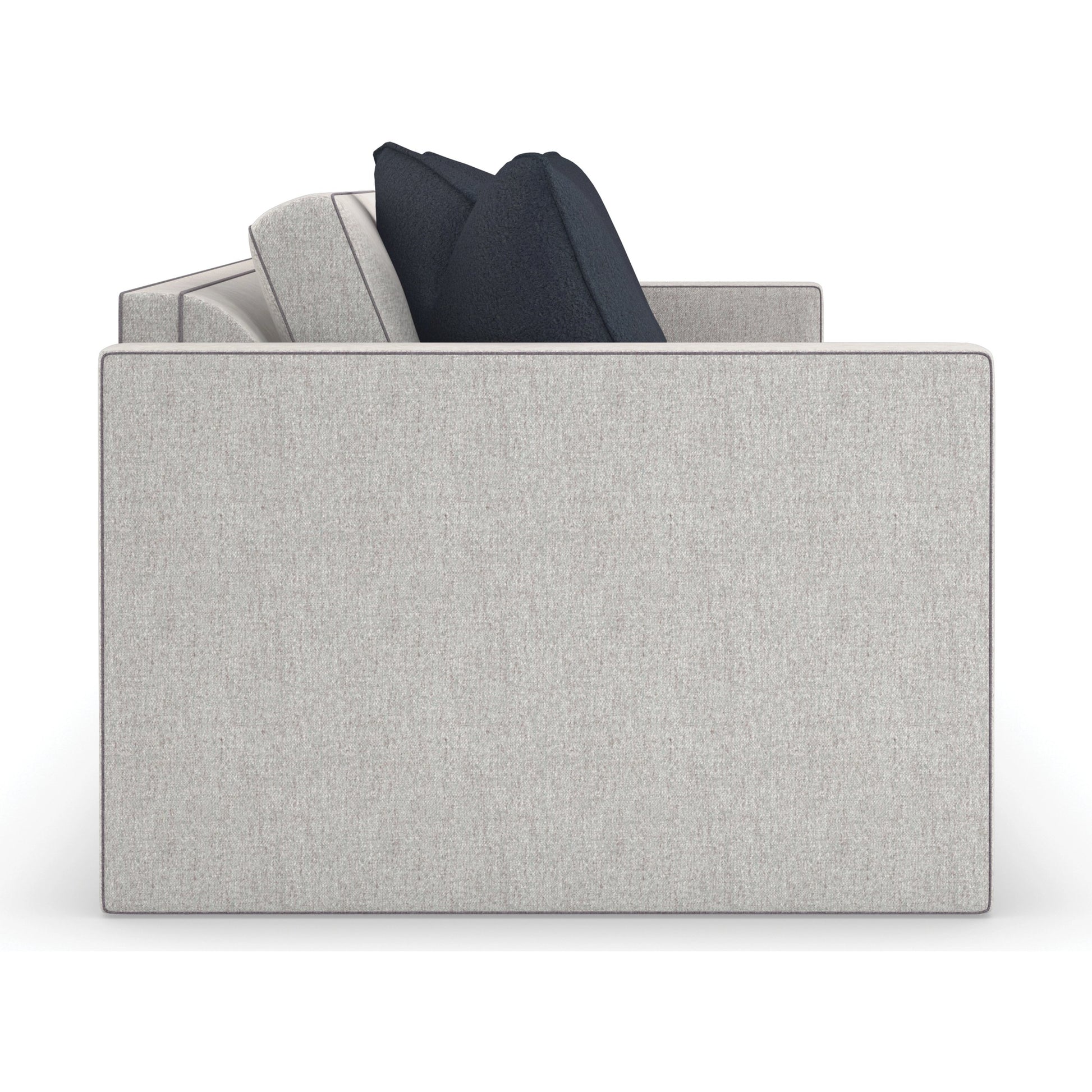 Welt Played 92" Sofa by Caracole in gray. Made from birch in a modern style.