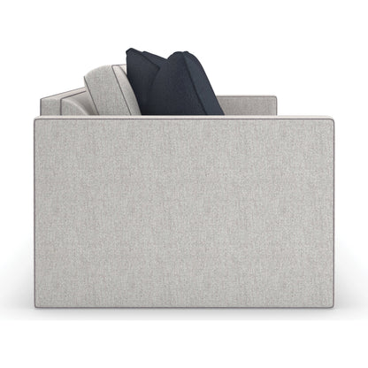 Welt Played 92" Sofa by Caracole in gray. Made from birch in a modern style.