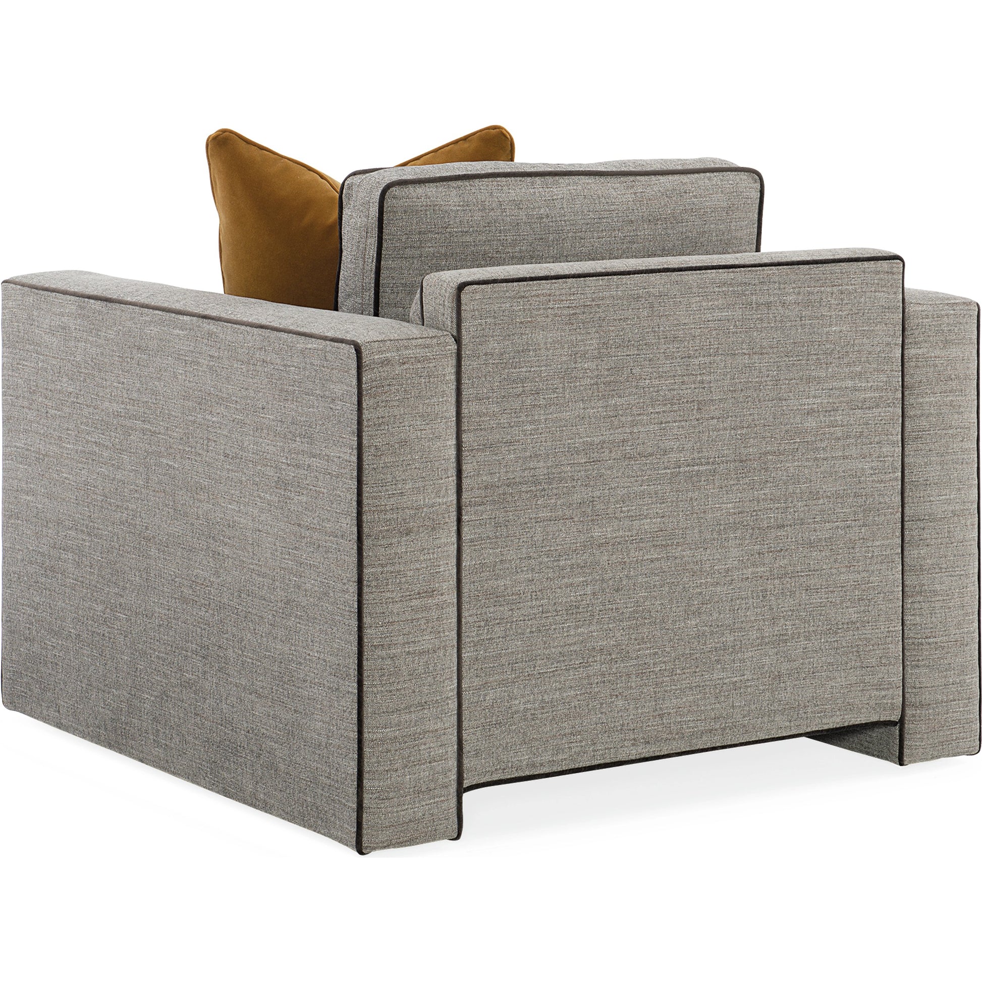 Welt Played Club Chair by Caracole in smokey taupe. Made from birch in a modern style.