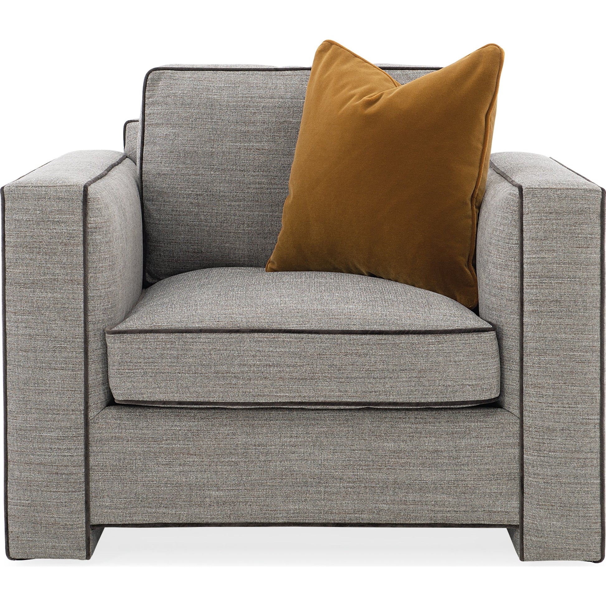Welt Played Club Chair by Caracole in smokey taupe. Made from birch in a modern style.
