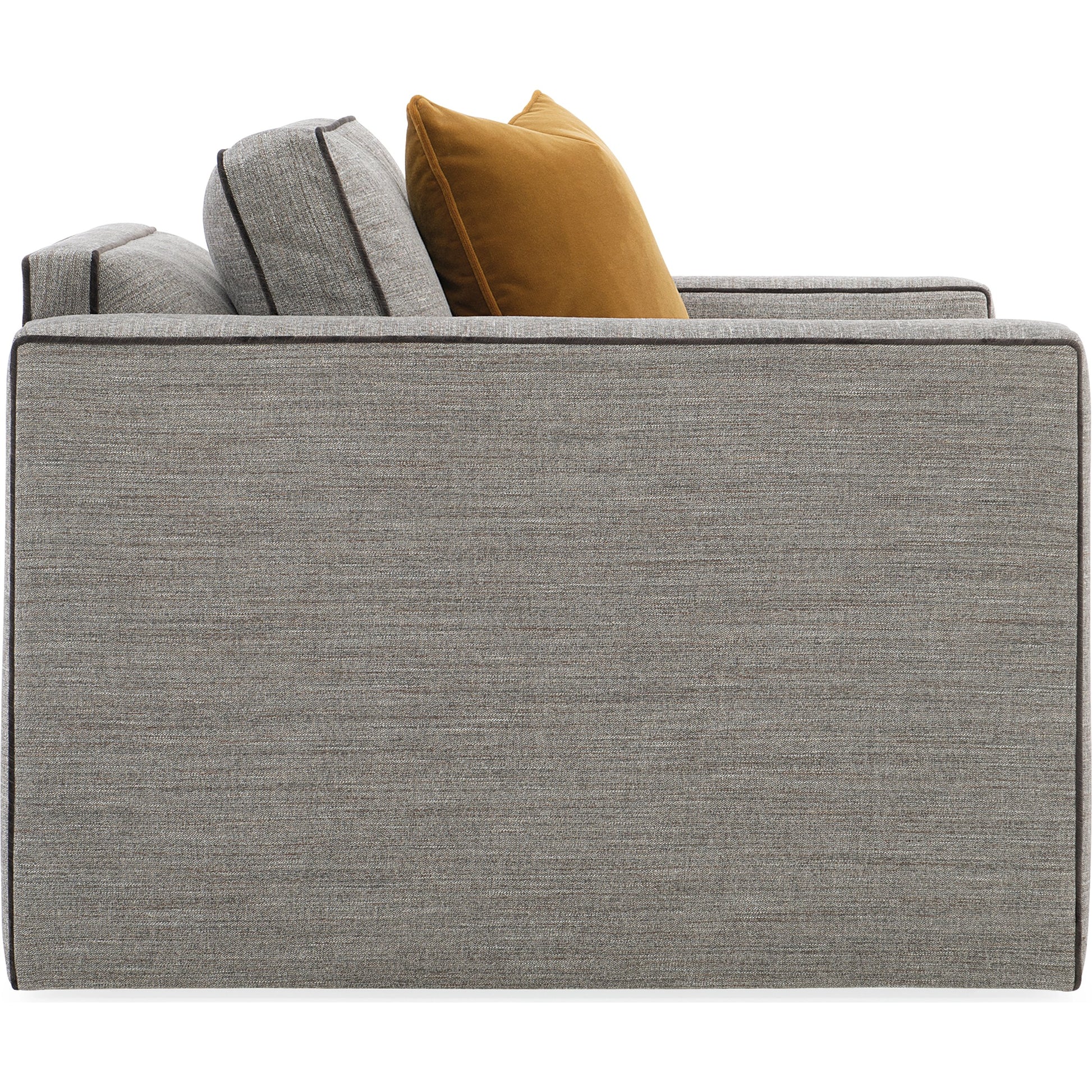 Welt Played Club Chair by Caracole in smokey taupe. Made from birch in a modern style.