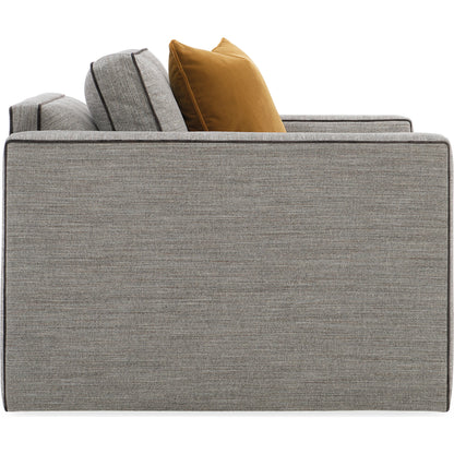 Welt Played Club Chair by Caracole in smokey taupe. Made from birch in a modern style.