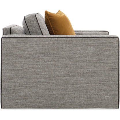 Welt Played Club Chair by Caracole in smokey taupe. Made from birch in a modern style.