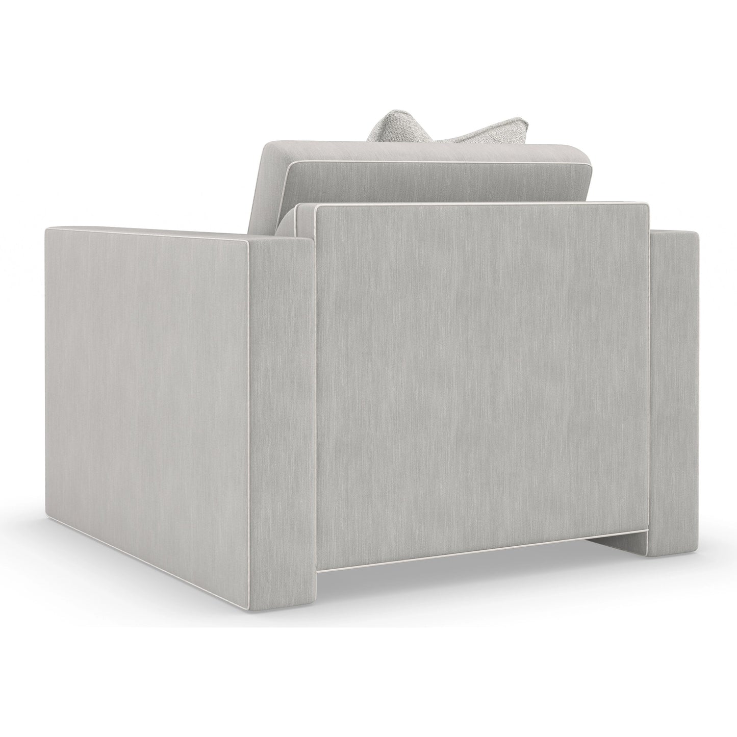 007 SI-1955943 | Additional Silo | Welt Played Club Chair by Caracole in smokey taupe. Made from birch in a modern style.