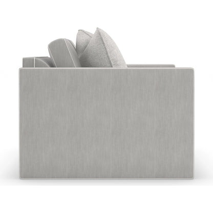 Welt Played Club Chair by Caracole in smokey taupe. Made from birch in a modern style.