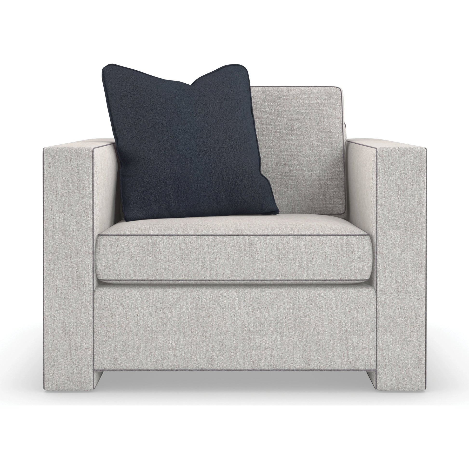 Welt Played Club Chair by Caracole in smokey taupe. Made from birch in a modern style.