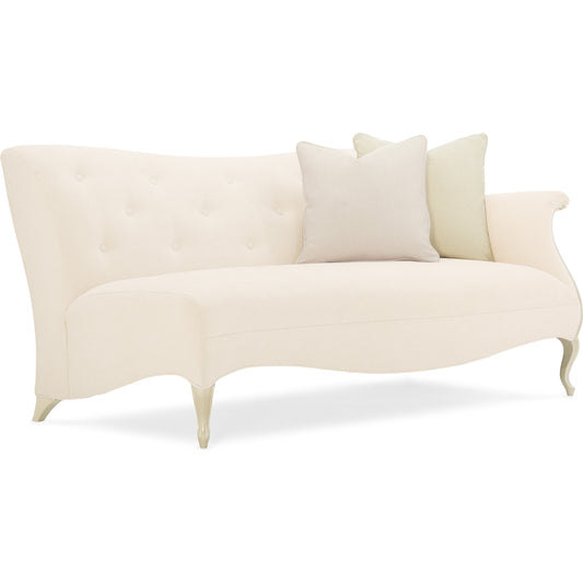 Two to Tango Loveseat by Caracole in pearl and pearl. Made from birch in a transitional style.