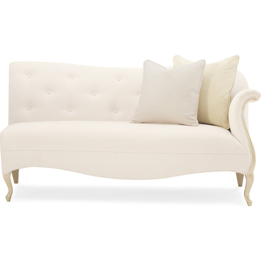 Two to Tango Loveseat by Caracole in pearl and pearl. Made from birch in a transitional style.