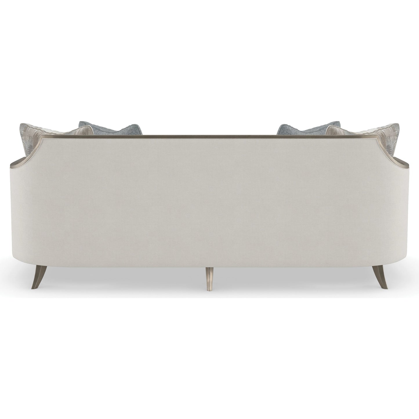 002 SI-1955950 | Additional Silo | X Factor Sofa by Caracole in charcoal, blue, silver and charcoal leaf. Made from birch in a modern style.