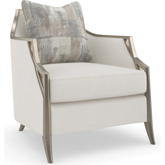 X Factor Matching Chair by Caracole in charcoal and charcoal leaf. Made from birch in a modern style.