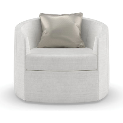 You Complete Me Swivel Chair by Caracole in almost black. Made from birch in a modern style.