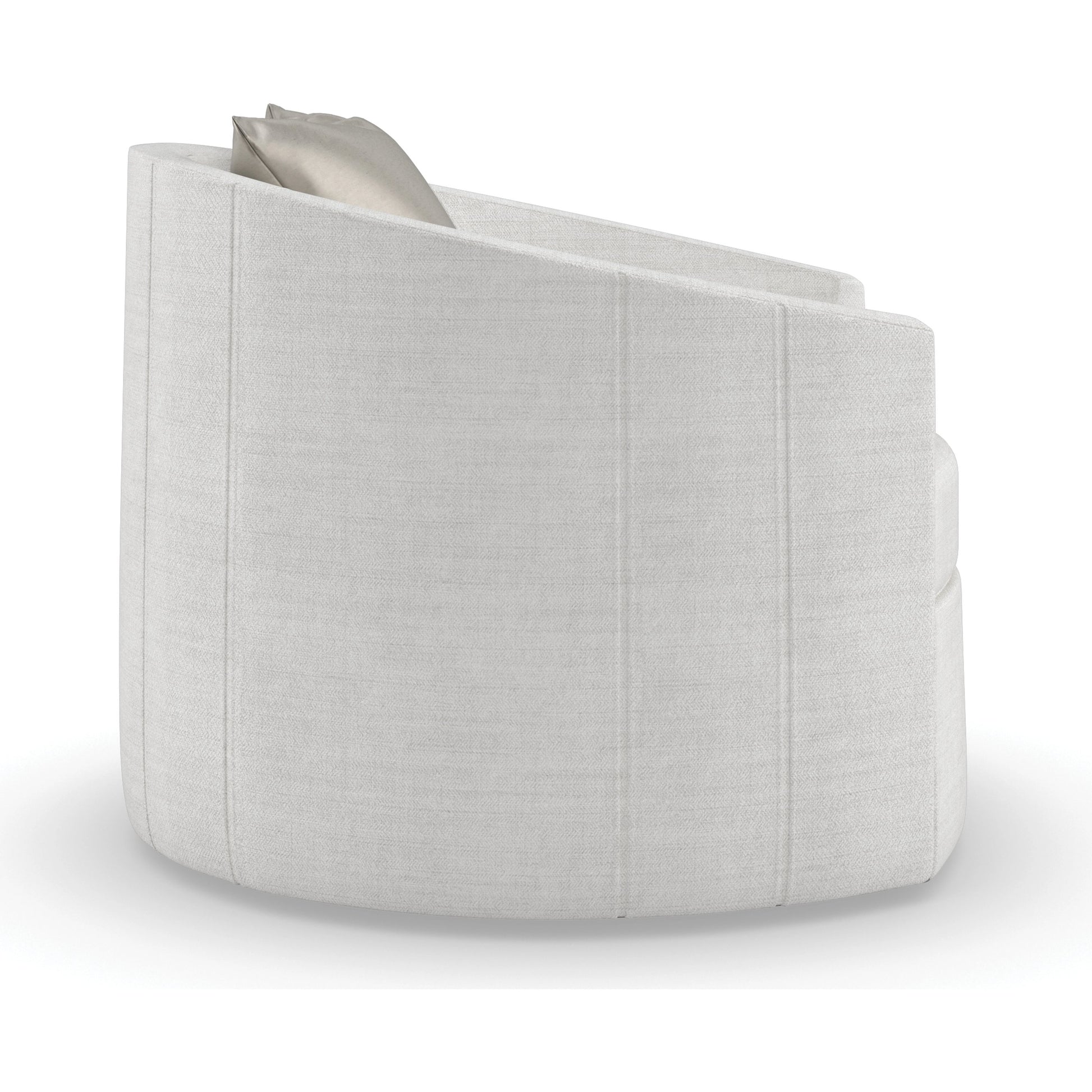 You Complete Me Swivel Chair by Caracole in almost black. Made from birch in a modern style.