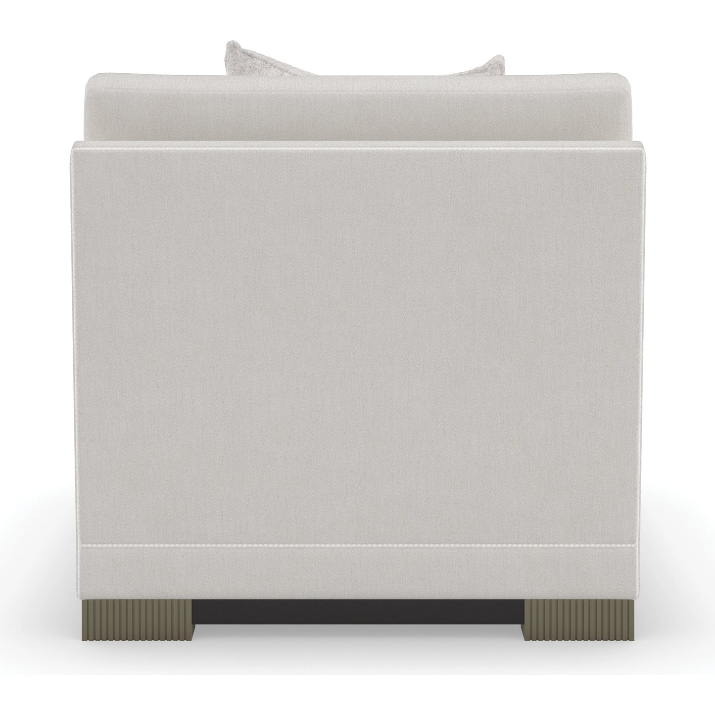 003 SI-1955966 | Additional Silo | Deep Retreat Armless Chair by Caracole in silver, dark chocolate and dark chocolate, silver shadow. Made from birch in a modern style.