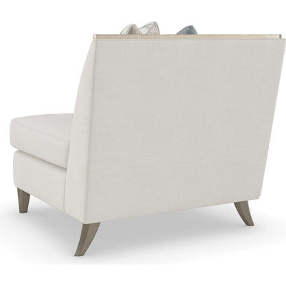 X Factor Corner Chair by Caracole in charcoal, blue, silver and charcoal leaf. Made from birch in a modern style.