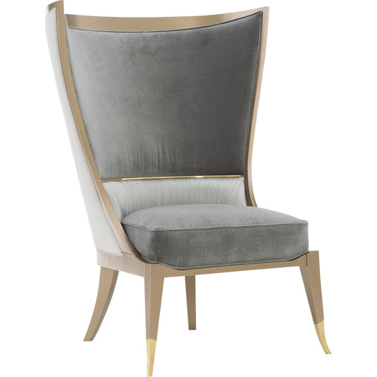Pop Your Collar Chair by Caracole in champagne gold, golden shimmer and golden shimmer. Made from birch in a transitional style.