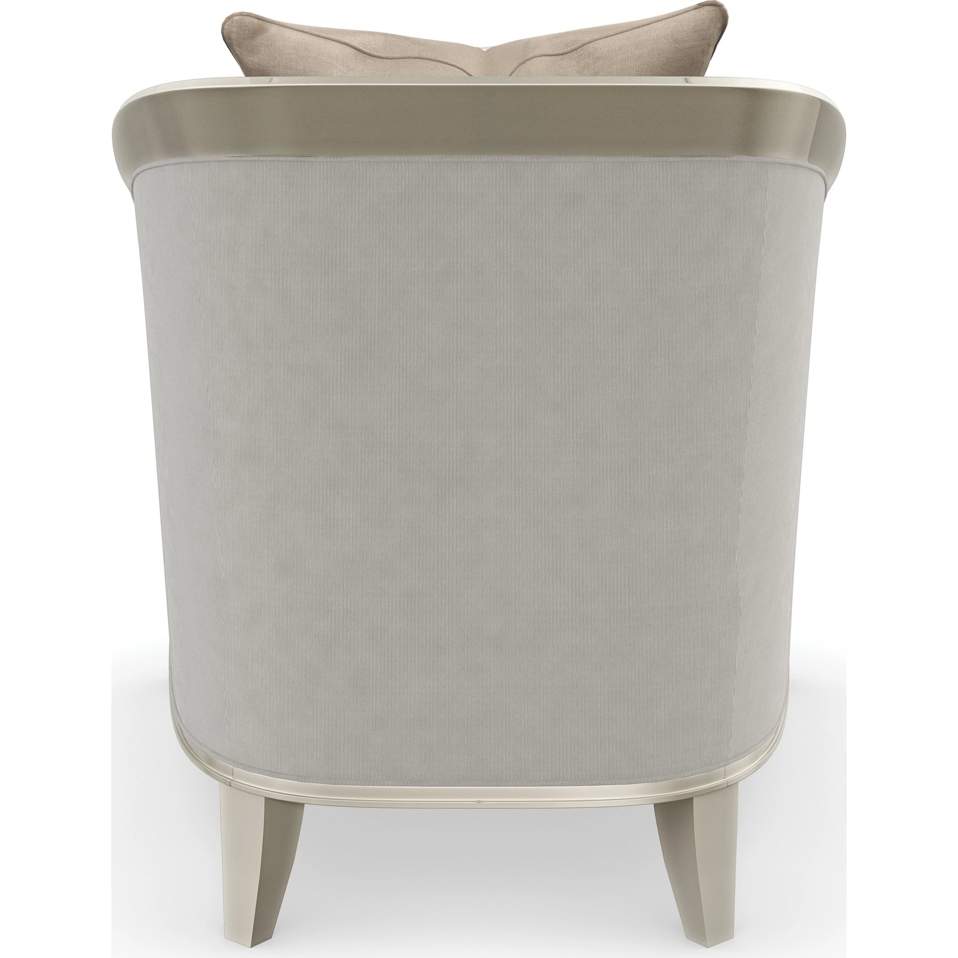 Eaves Drop Chair by Caracole in dove grey and afterglow. Made from birch in a traditional style.