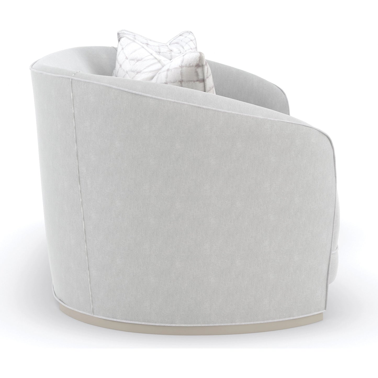 002 SI-1955978 | Additional Silo | Ahead of the Curve Sofa by Caracole in pearl and matte pearl. Made from birch in a modern style.