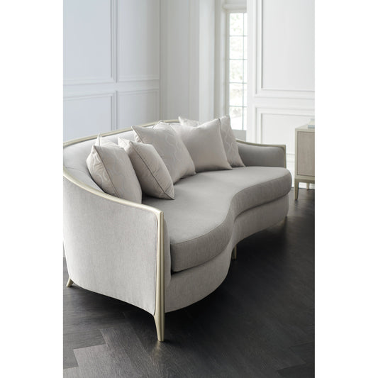 Simply Stunning Sofa by Caracole in slate and silver shadow. Made from birch in a modern style.