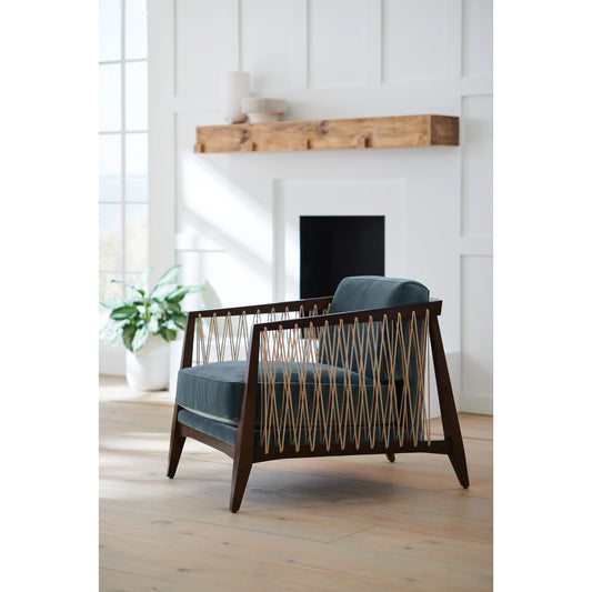 Rope Me In by Caracole in lagoon and french roast. Made from birch, jute rope in a cottage & farmhouse style.