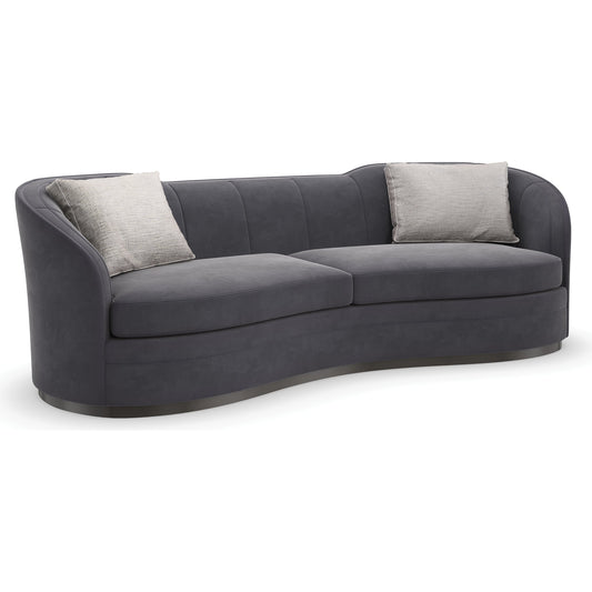 001 SI-1955996 | Additional Silo | Eclipse Sofa by Caracole in dark chocolate, charcoal, grey, ivory and charcoal, dark chocolate. Made from birch in a modern style.