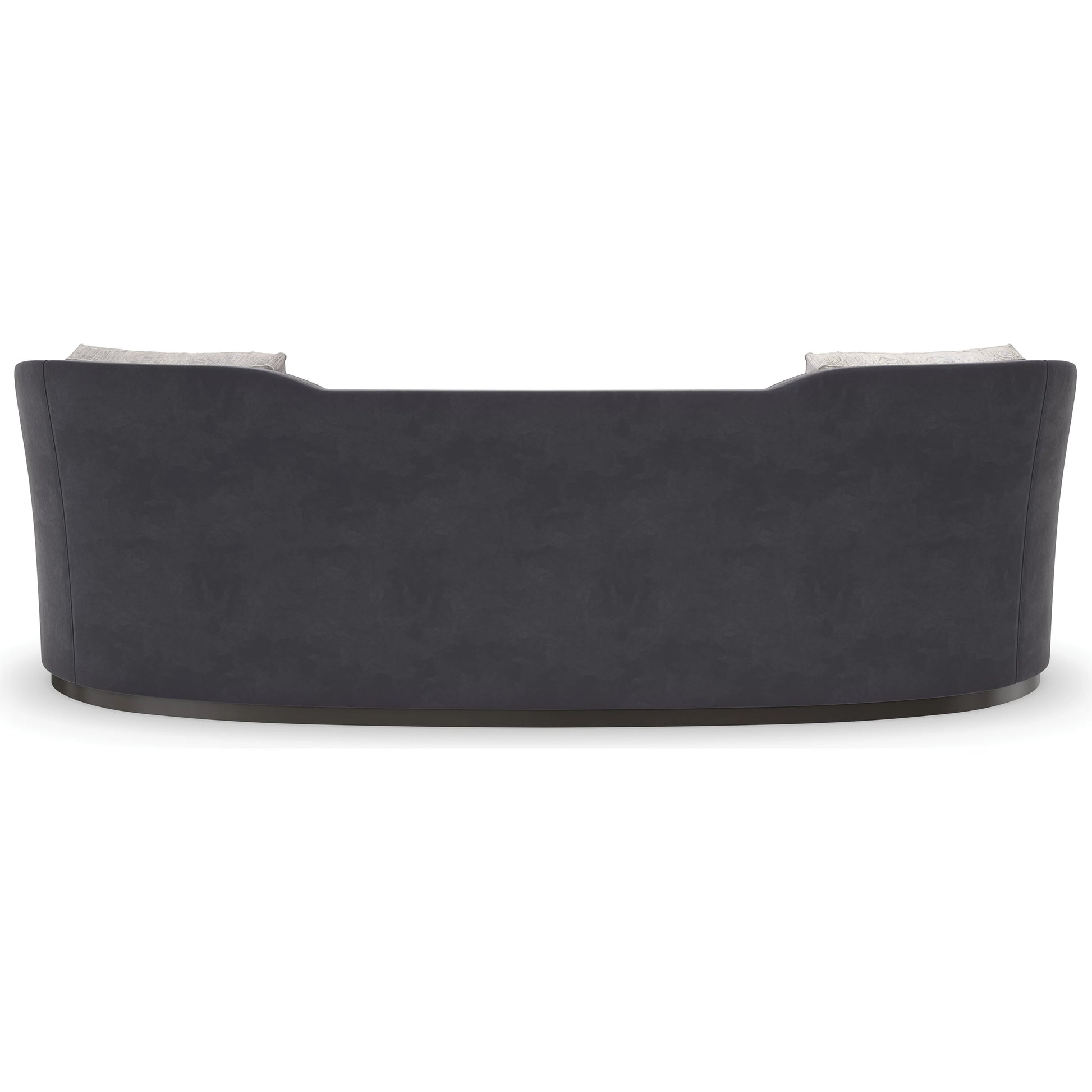 Eclipse Sofa by Caracole in dark chocolate, charcoal, grey, ivory and charcoal, dark chocolate. Made from birch in a modern style.
