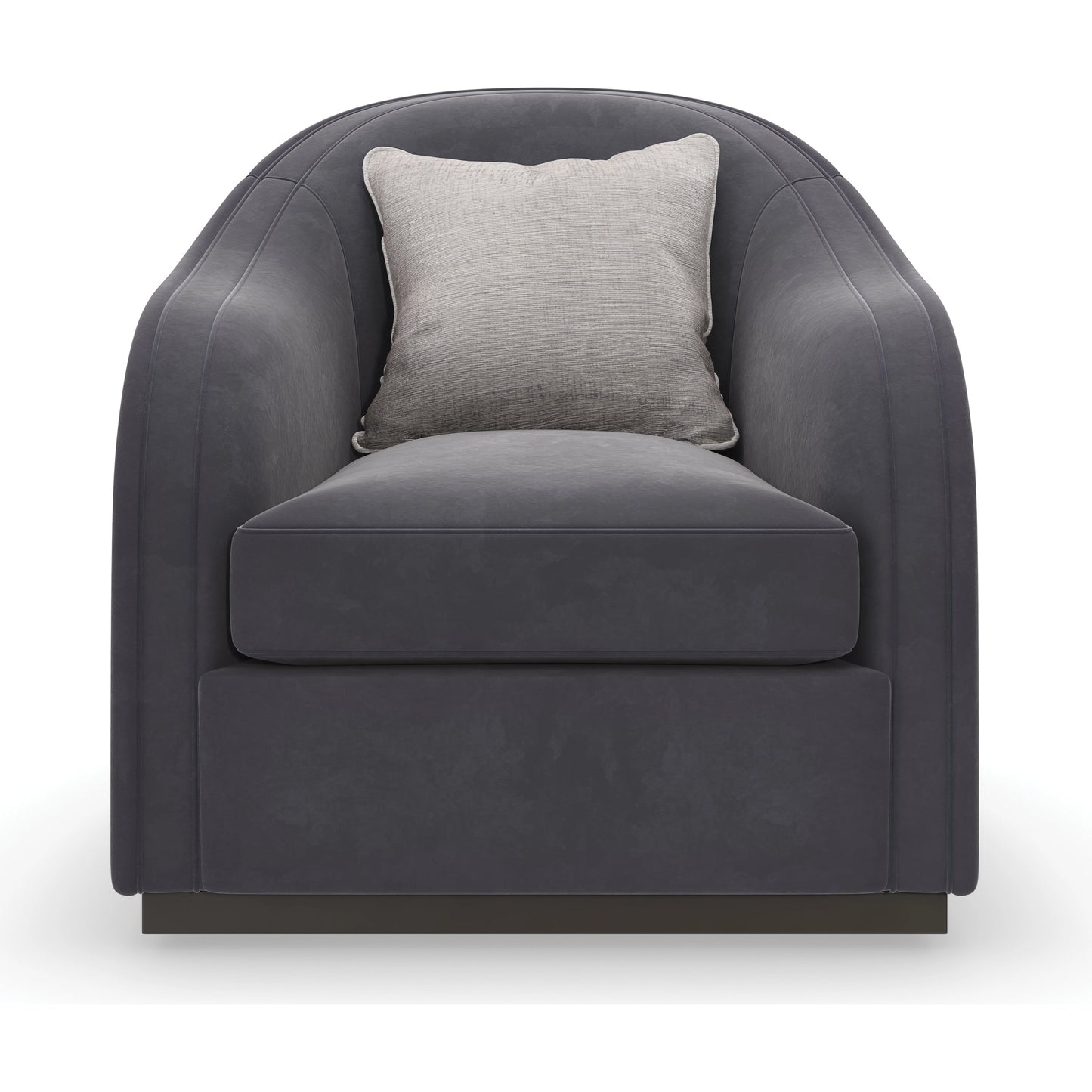 003 SI-1955998 | Additional Silo | Eclipse Chair by Caracole in charcoal, grey, ivory and charcoal, dark chocolate. Made from birch in a modern style.