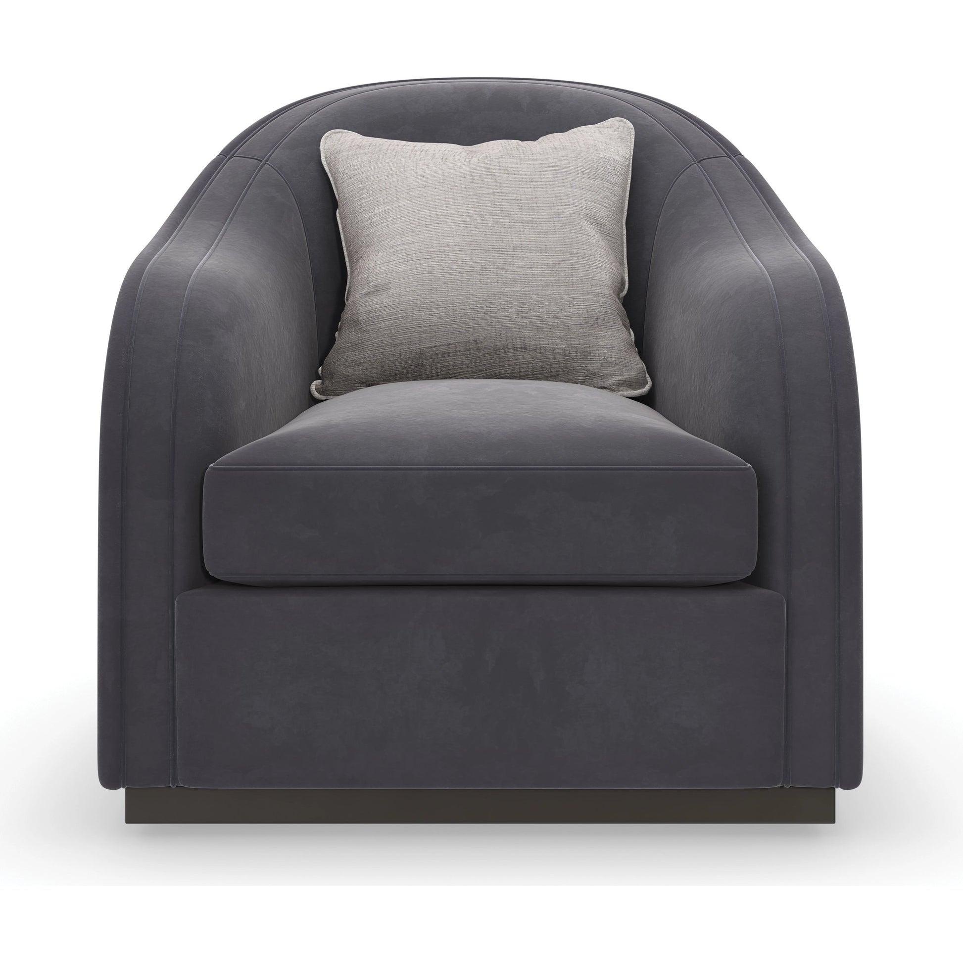 Eclipse Chair by Caracole in charcoal, grey, ivory and charcoal, dark chocolate. Made from birch in a modern style.