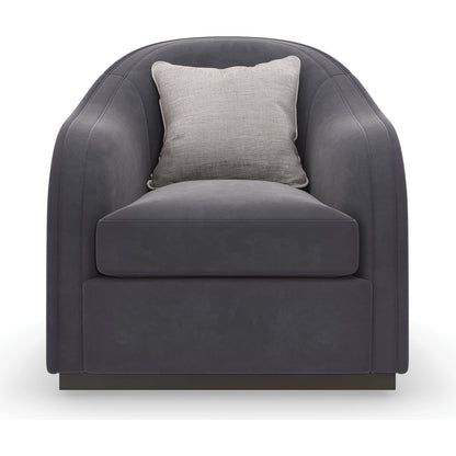 Eclipse Chair by Caracole in charcoal, grey, ivory and charcoal, dark chocolate. Made from birch in a modern style.