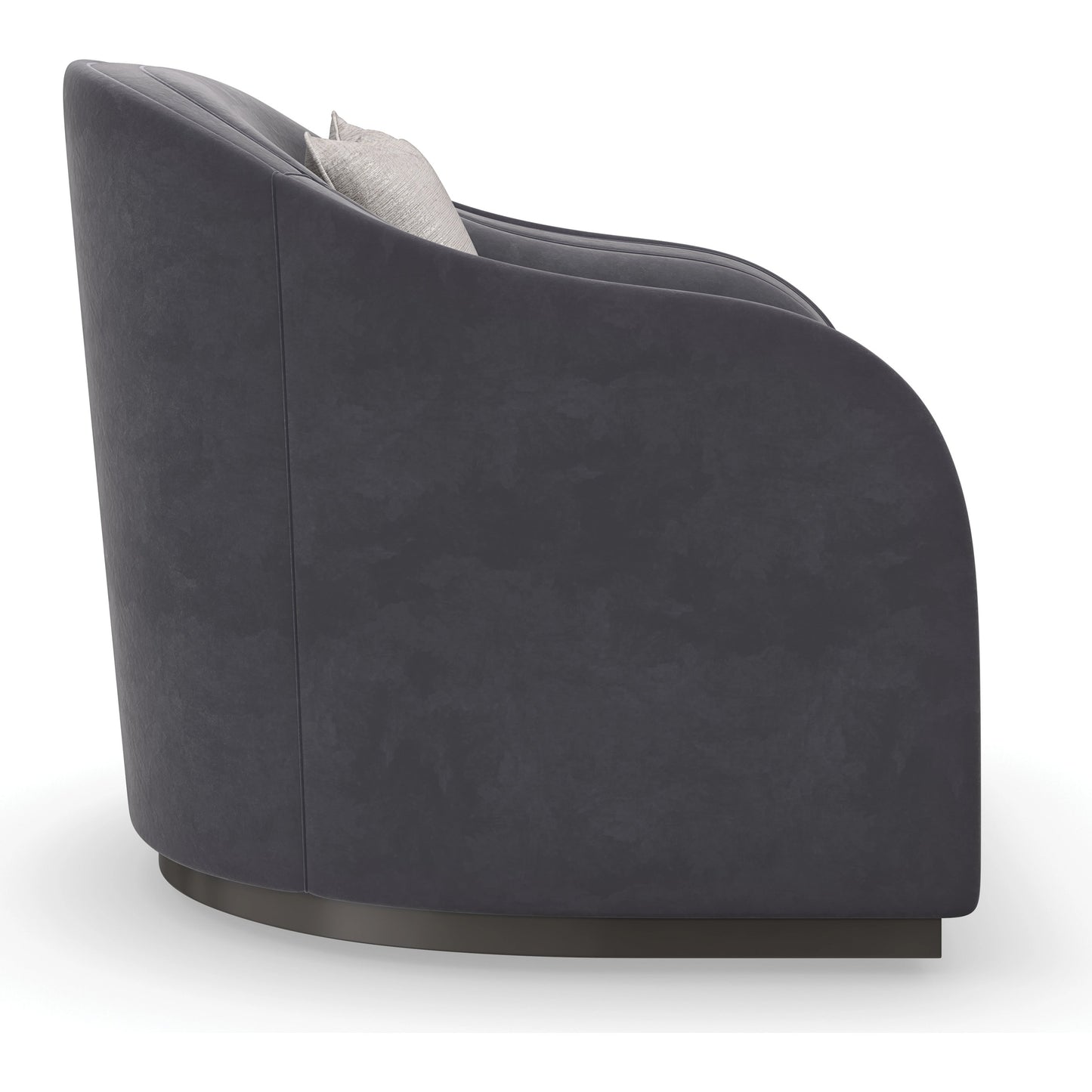 004 SI-1955998 | Additional Silo | Eclipse Chair by Caracole in charcoal, grey, ivory and charcoal, dark chocolate. Made from birch in a modern style.