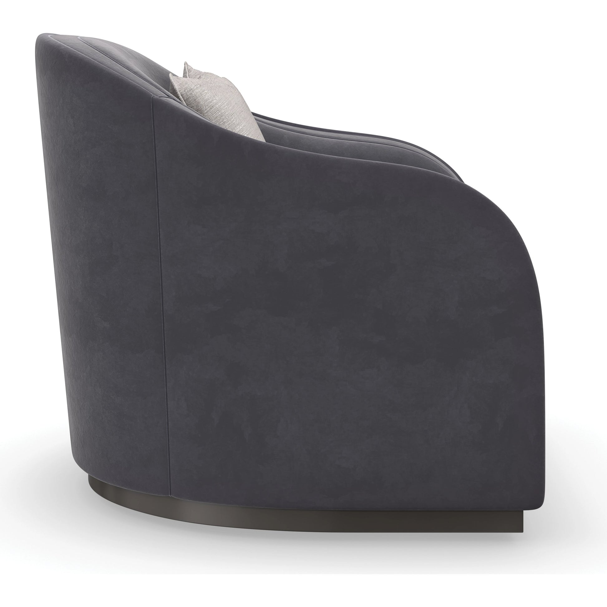 Eclipse Chair by Caracole in charcoal, grey, ivory and charcoal, dark chocolate. Made from birch in a modern style.
