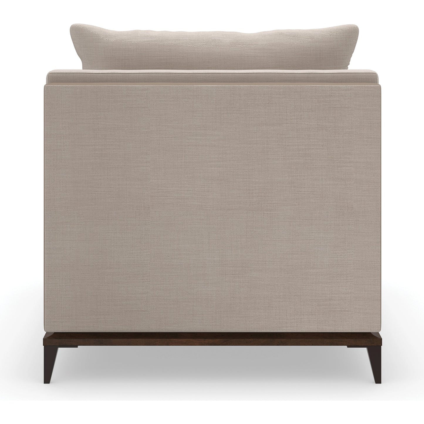 005 SI-1956014 | Additional Silo | Archipelago Armless Chair by Caracole in bronze and bourbon glaze, deep bronze. Made from birch, metal in a modern style.