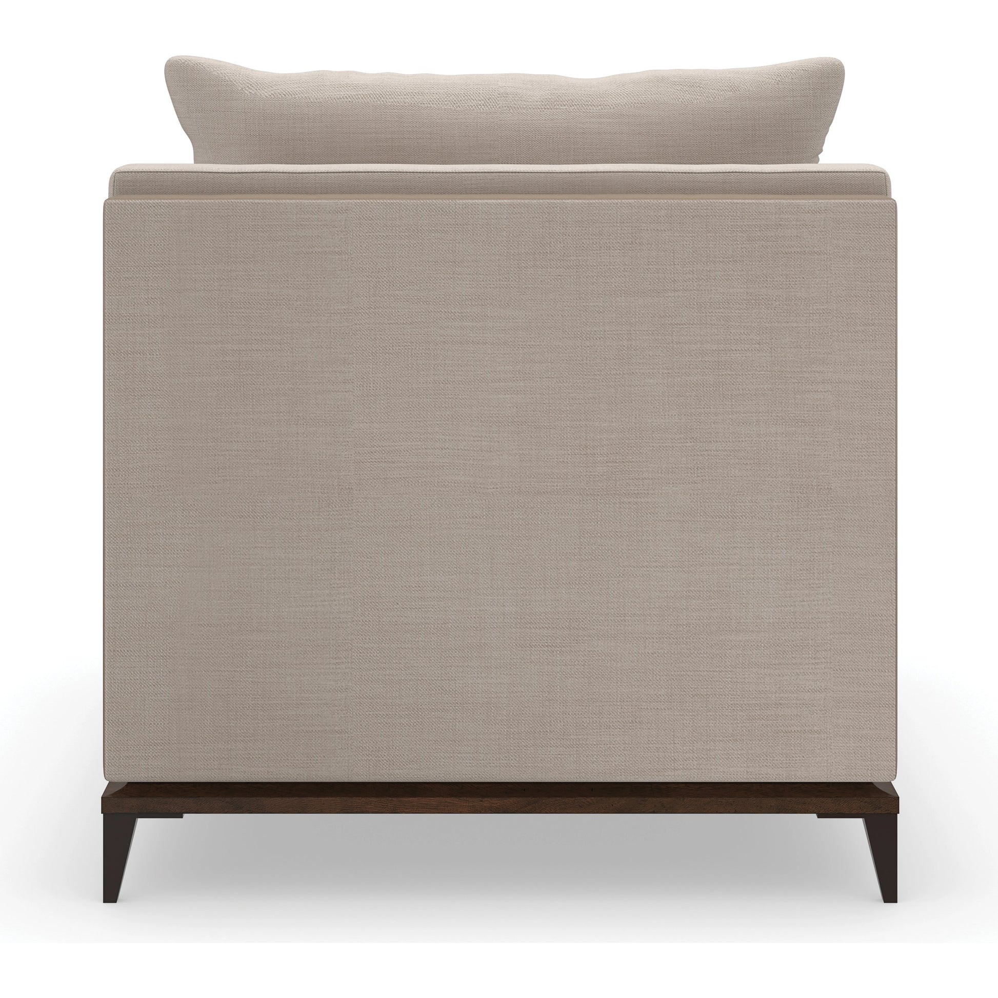 Archipelago Armless Chair by Caracole in bronze and bourbon glaze, deep bronze. Made from birch, metal in a modern style.