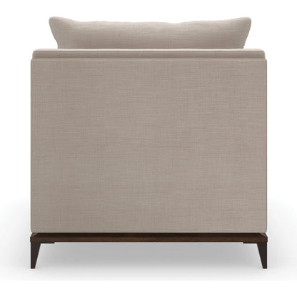 Archipelago Armless Chair by Caracole in bronze and bourbon glaze, deep bronze. Made from birch, metal in a modern style.