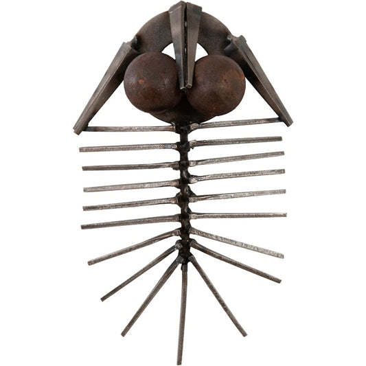 Trilobites Wall Decor by Phillips Collection in brown, silver and rust. Made from metal in a coastal style.