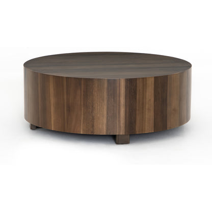 Hudson Round Coffee Table by Four Hands. Made from unique in a cottage & farmhouse style.