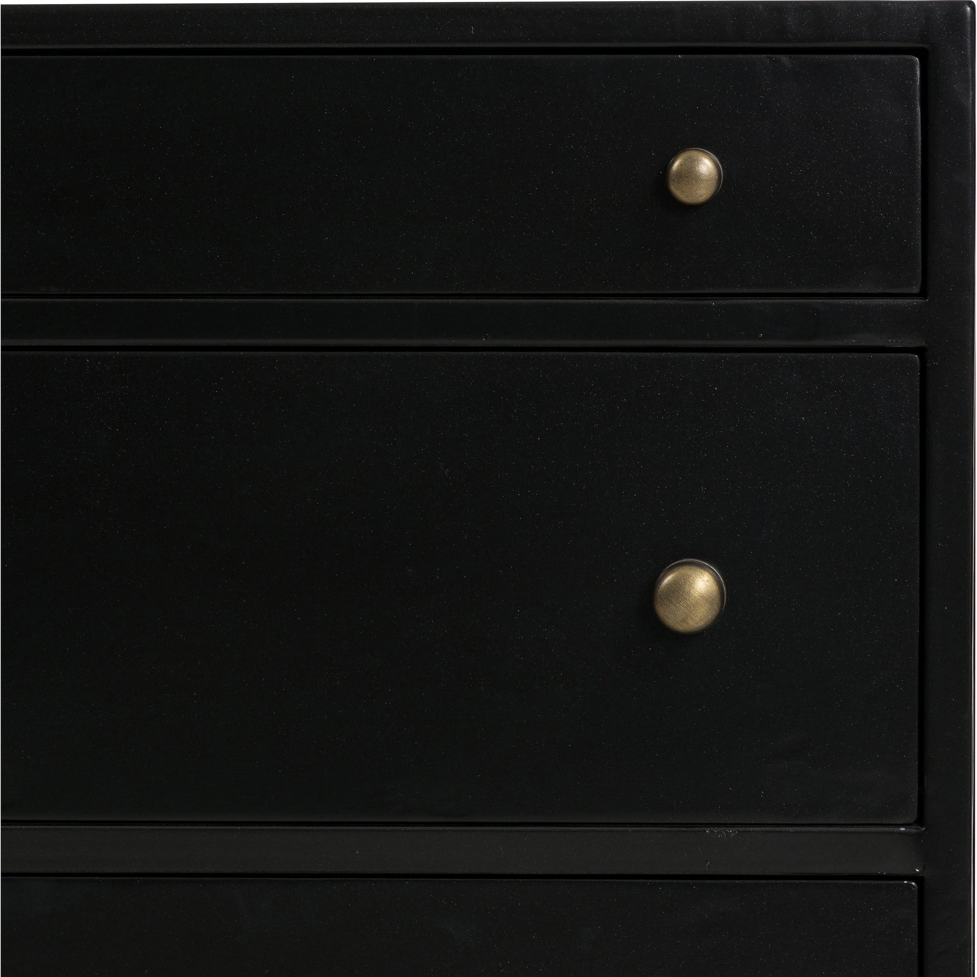 Belmont Storage Nightstand by Four Hands in black. Made from iron in a modern style.