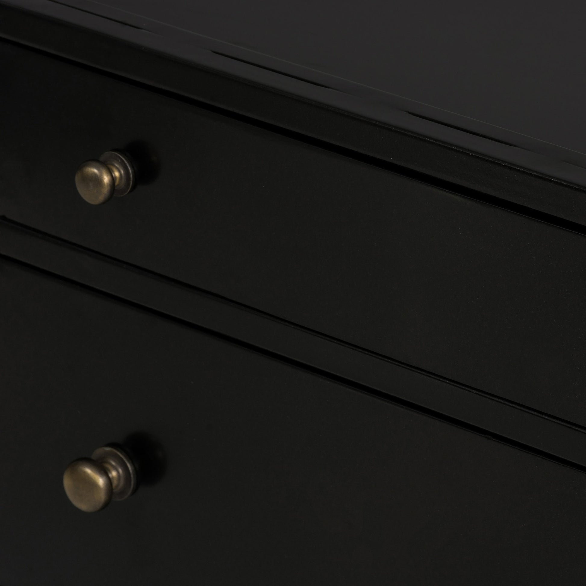 Belmont Storage Nightstand by Four Hands in black. Made from iron in a modern style.