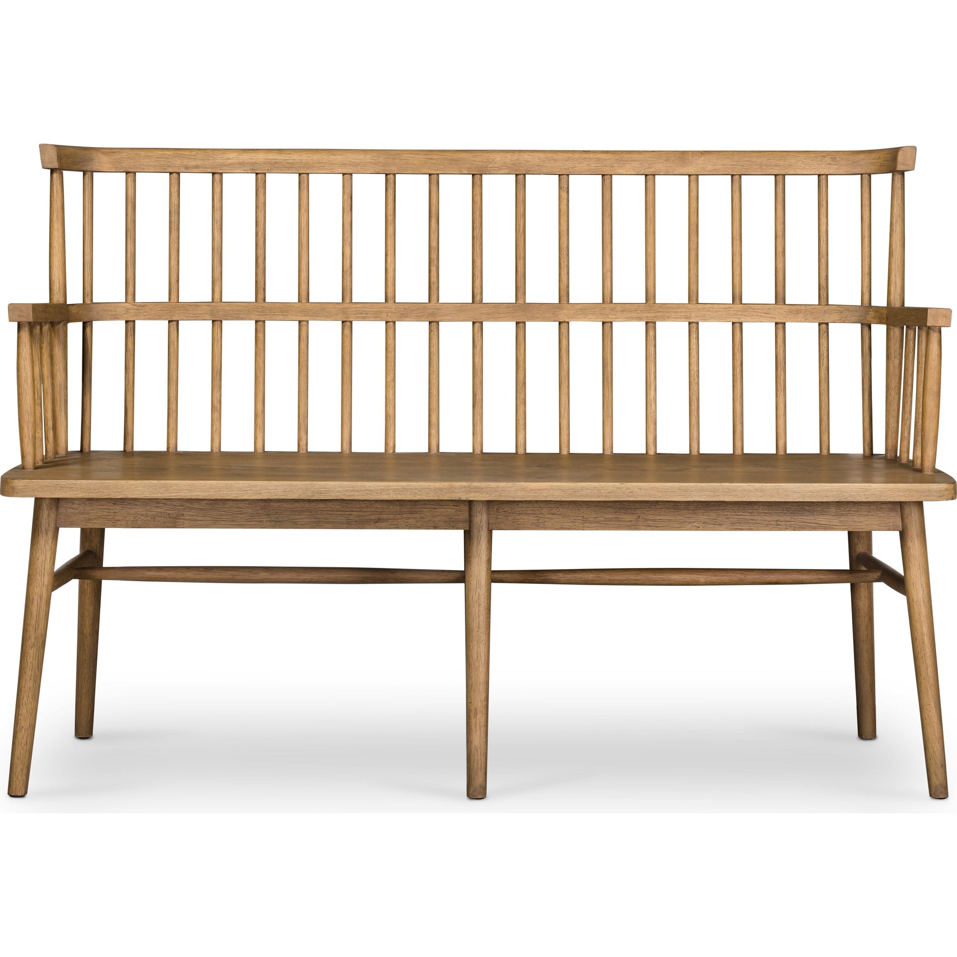 Aspen Bench by Four Hands in matte black. Made from solid beech, beech veneer in a cottage & farmhouse style.