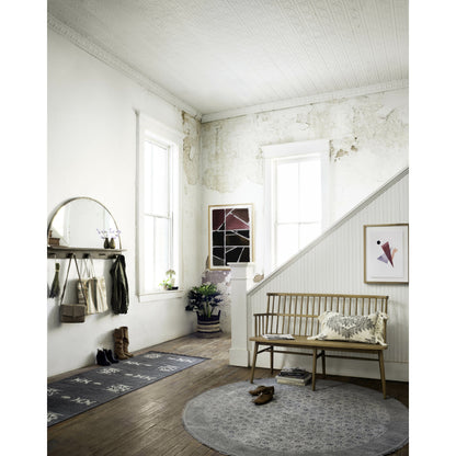 Aspen Bench by Four Hands in matte black. Made from solid beech, beech veneer in a cottage & farmhouse style.