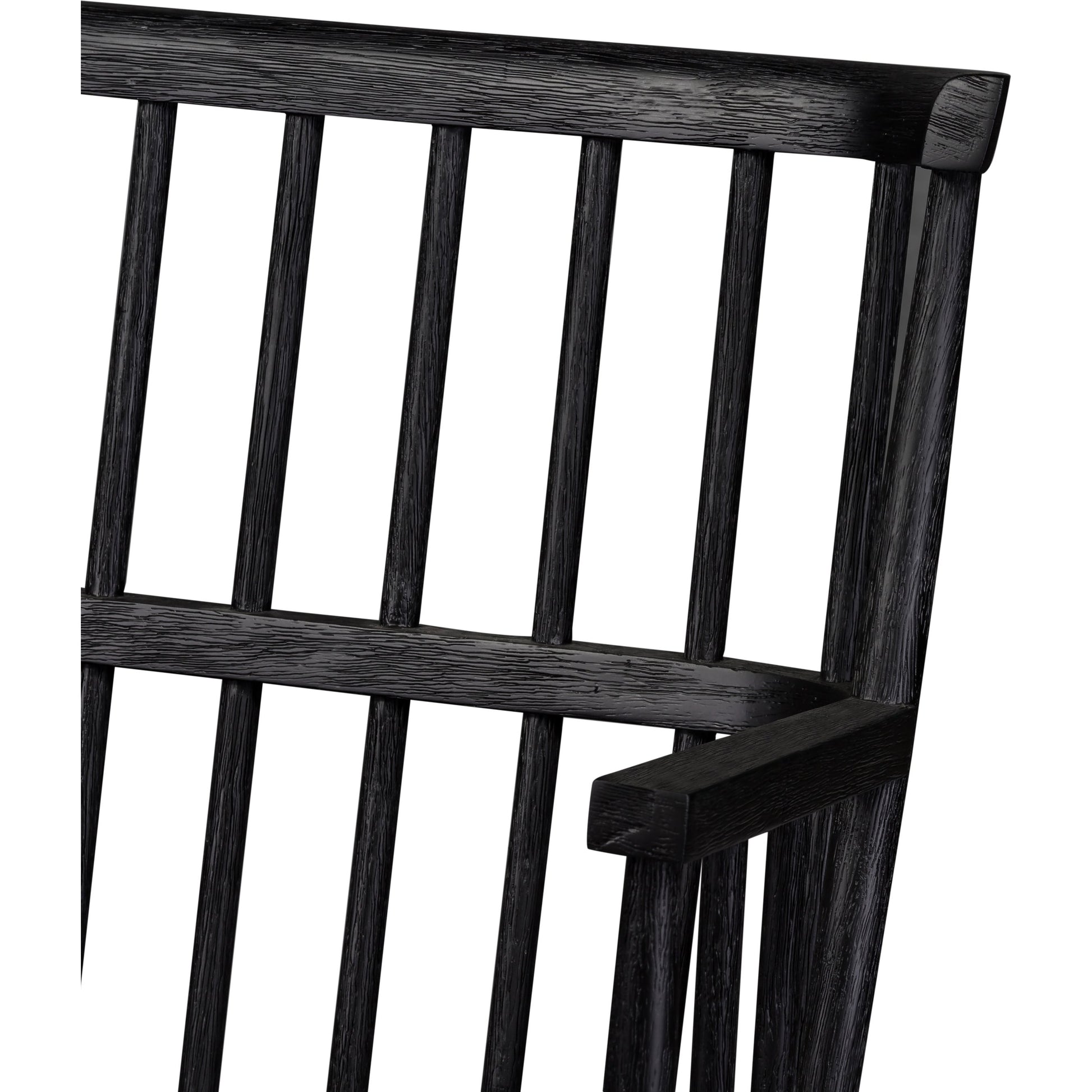 Aspen Bench by Four Hands in matte black. Made from solid beech, beech veneer in a cottage & farmhouse style.