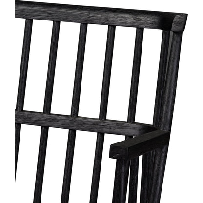 Aspen Bench by Four Hands in matte black. Made from solid beech, beech veneer in a cottage & farmhouse style.