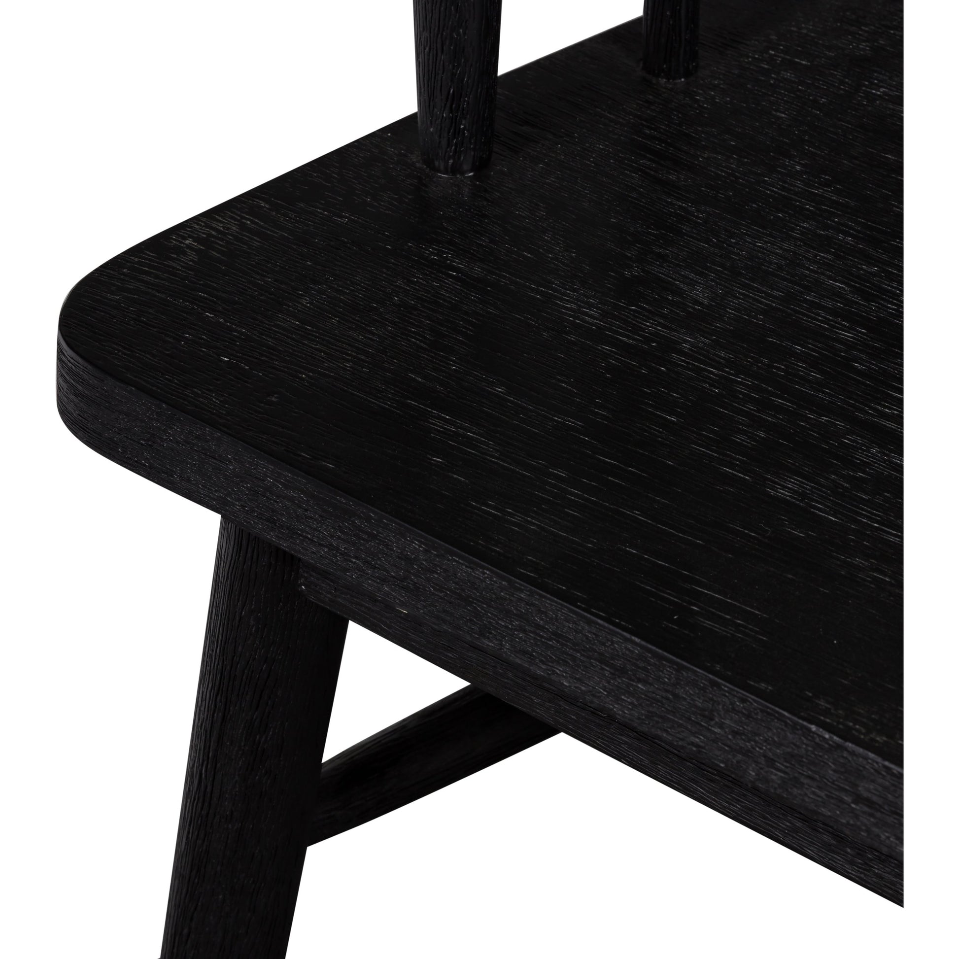 Aspen Bench by Four Hands in matte black. Made from solid beech, beech veneer in a cottage & farmhouse style.