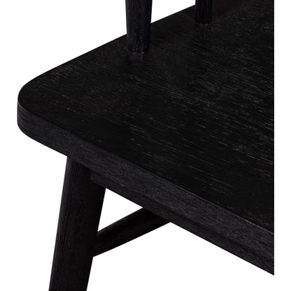 Aspen Bench by Four Hands in matte black. Made from solid beech, beech veneer in a cottage & farmhouse style.