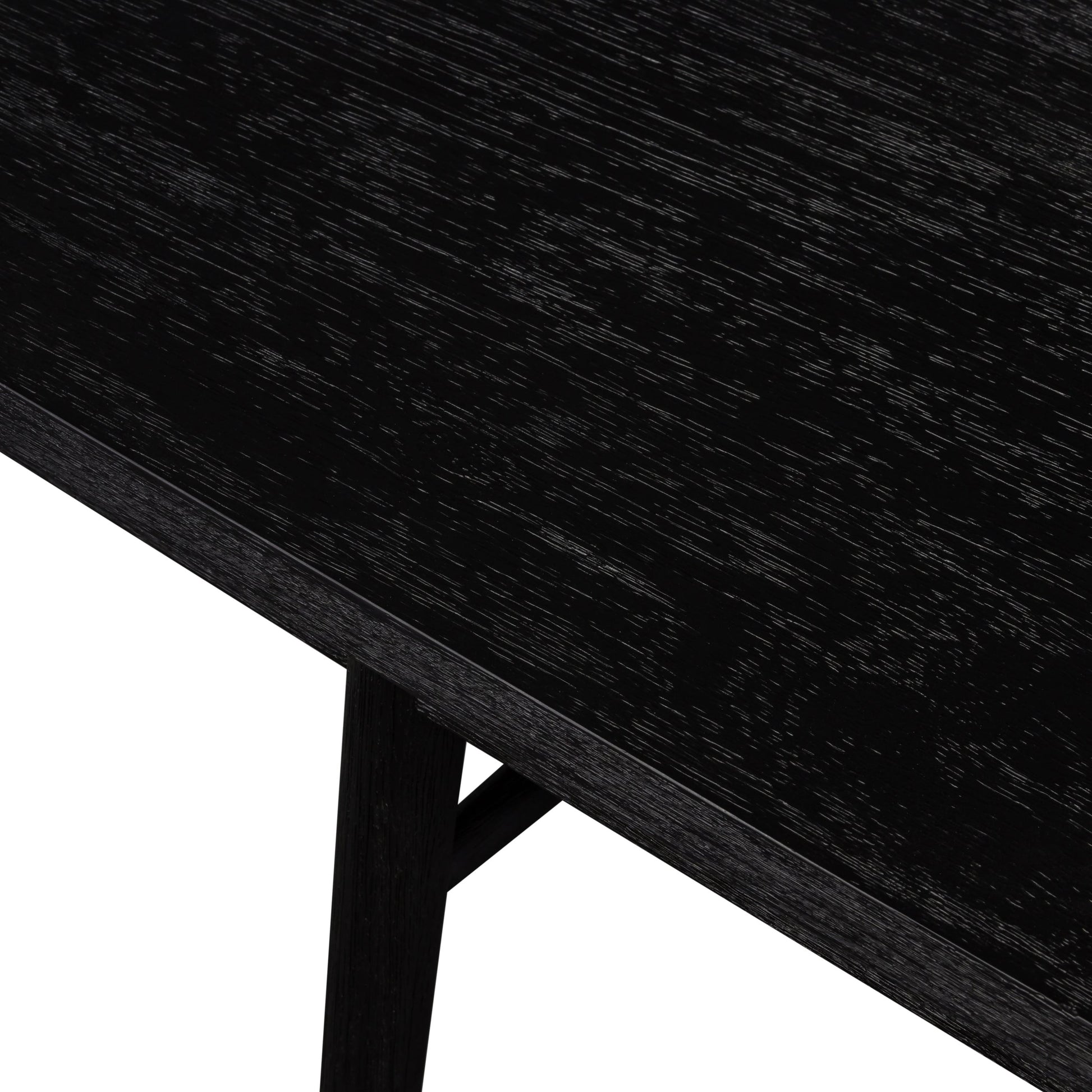 Aspen Bench by Four Hands in matte black. Made from solid beech, beech veneer in a cottage & farmhouse style.