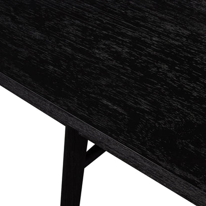 Aspen Bench by Four Hands in matte black. Made from solid beech, beech veneer in a cottage & farmhouse style.