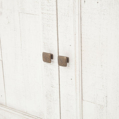 Cintra Sideboard by Four Hands in limestone white, driftwood natural. Made from solid mixed reclaimed wood in a cottage & farmhouse style.